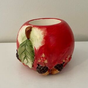 Yankee Candle Apple Candle Holder Trinket Vase